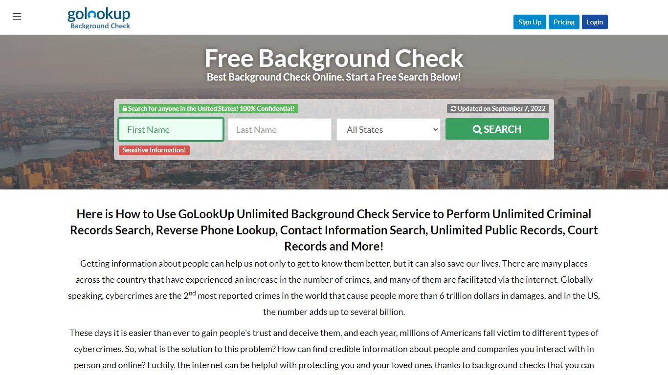 Unlimited Background Checks, Best Unlimited Background Checks